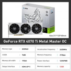 Видеокарта GeForce RTX 4070 Ti Metal Master OC