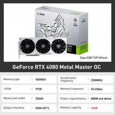 Купить видеокарту Geforce RTX 4080 Metal OC 16G