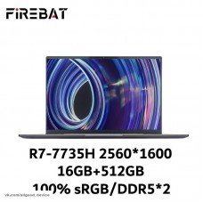 Ноутбук FIREBAT U6 Ryzen 7 7735H/7840H 2560*1600 DDR5 Wifi6 BT5.1 120 Гц