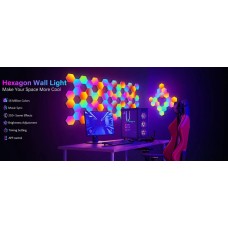 Умная шестигранная настенная лампа RGB смарт-панель
