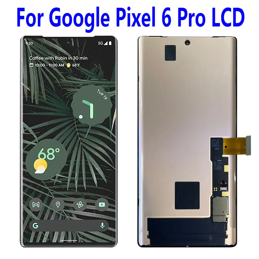 6,71"100% Новый оригинальный для Google Pixel 6 Pro ЖК-дисплей кодирующий преобразователь сенсорного экрана в сборе Замена для Google Pixel 6 Pro LCD