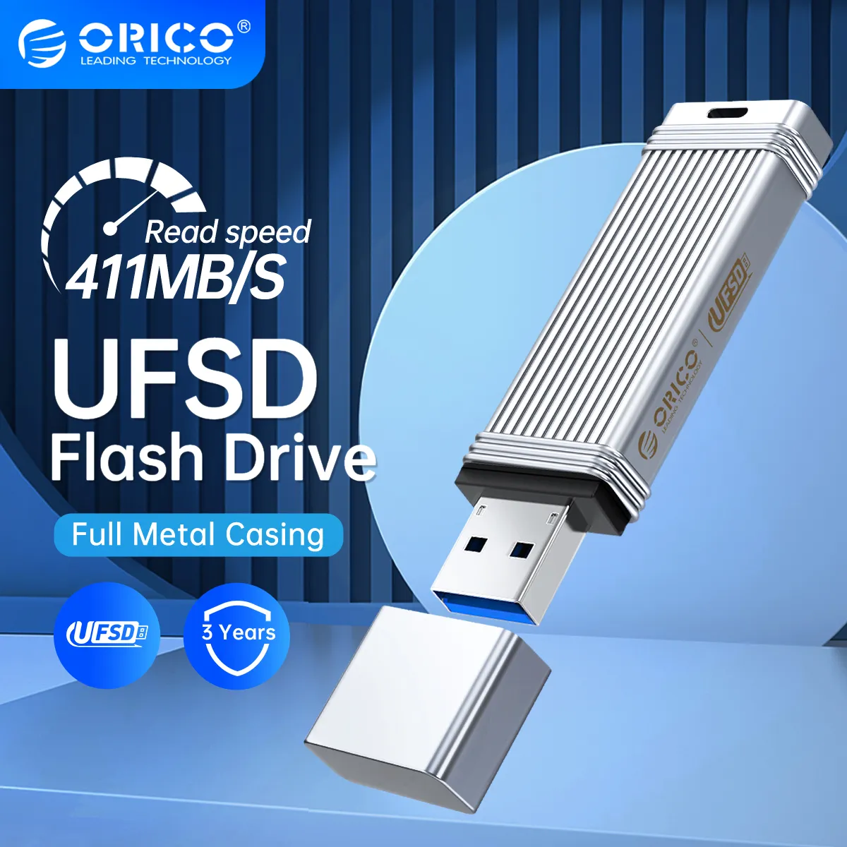 Металлический флеш-накопитель USB 3,0 ORICO UFSD, 405 Мб/с, 512 ГБ, 256 ГБ, 128 ГБ, 64 ГБ