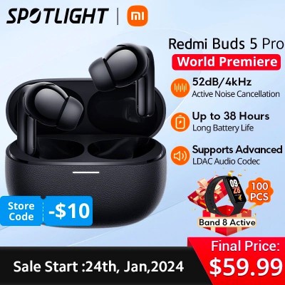 Купить наушники Redmi Buds 5 Pro Bluetooth 5.3