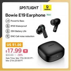 Беспроводные наушники Baseus Bowie E19 Bluetooth 5.3