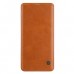 Купить кожаный защитный чехол-книжка Nillkin коричневый для Samsung Galaxy S10 Plus
