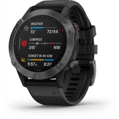 Сравнить цены на Смарт-часы GARMIN Fenix 6 pro,  47мм,  1.3",  черный в интернете - характеристики, отзывы, обзоры