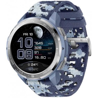 Сравнить цены на Смарт-часы HONOR Watch GS Pro Kanon-B19A,  48мм,  1.39",  синий в интернете - характеристики, отзывы, обзоры