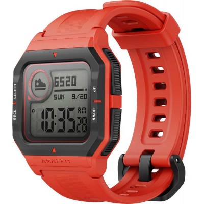 Сравнить цены на Смарт-часы AMAZFIT Neo,  1.2",  черный/красный в интернете - характеристики, отзывы, обзоры