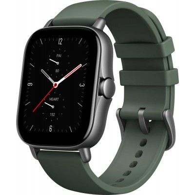 Сравнить цены на Смарт-часы AMAZFIT GTS 2e A2021,  1.65",  зеленый - характеристики, отзывы, обзоры