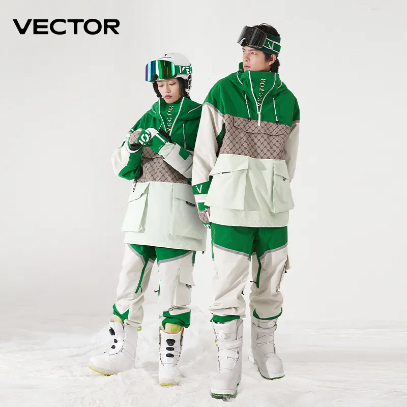 Векторный лыжный костюм, набор для женщин и мужчин, зимние женские куртки и брюки, теплые водонепроницаемые женские куртки, брюки для улицы, лыжного велосипеда, кемпинга