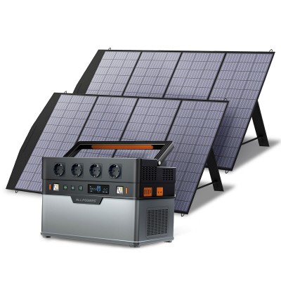 Портативная электростанция ALLPOWERS S1500, 1092Wh открытый солнечный генератор 1500W Мобильный литиевый аккумулятор с 18V солнечной панелью