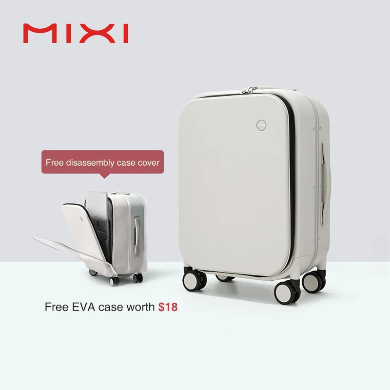 Mixi запатентованный дизайн, алюминиевая рама, чемодан, переноска, багаж, красивая кабина для посадки, 18 20 24 дюйма, M9260