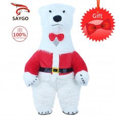 SAYGO надувной полярный медведь Хэллоуин поздравления костюм взрослый костюм взрослый Забавный костюм талисмана партия