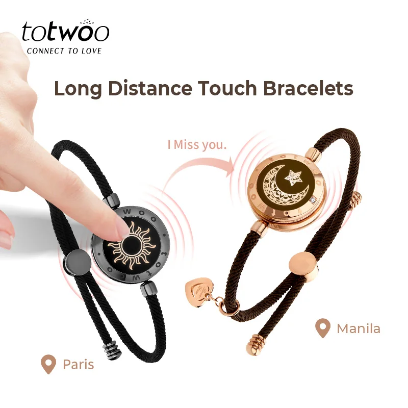 Totwoo, браслет для пар с функцией измерения яркости и вибрации на большие расстояния