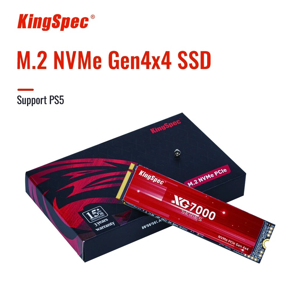 Твердотельный накопитель KingSpec SSD M2 PCIe 4,0 NVME 2 ТБ 512 ГБ 1 ТБ 4 ТБ 4 Мб. 2 Gen4, твердотельный диск NMVE PCIe 4,0 HDD для ноутбука, настольного компьютера PS5