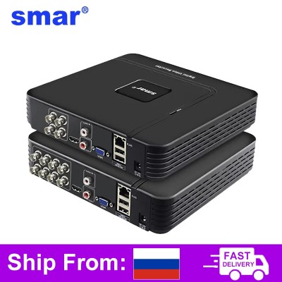 Мини-видеорегистратор Smar 5 в 1, IP-камера для системы видеонаблюдения, TVI, CVI, AHD, CVBS, 4-канальная, 8-канальная, 5-канальная, AHD, DVR, 5 МП, NVR, Onvif