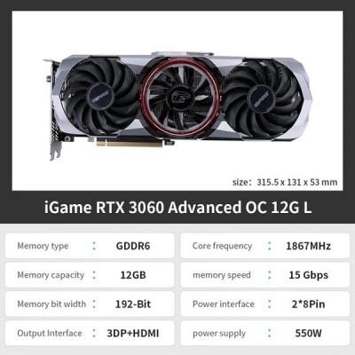 Купить видеокарту Nvidia Geforce 3060 Advanced OC L 12GB