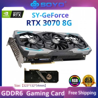 Купить видеокарту SOYO Nvidia GeForce RTX3070 8 ГБ