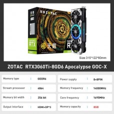 Видеокарта ZOTAC RTX 3060 Ti 8GB Apocalypse GOC-X