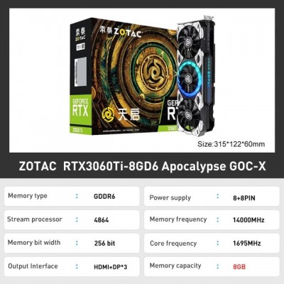 Купить видеокарту ZOTAC RTX 3060 Ti 8GB Apocalypse GOC-X