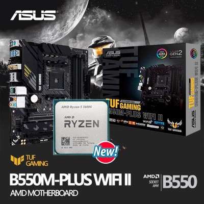 Купить AMD Ryzen 5 5600G, ASUS TUF GAMING B550M PLUS (WI-FI)  